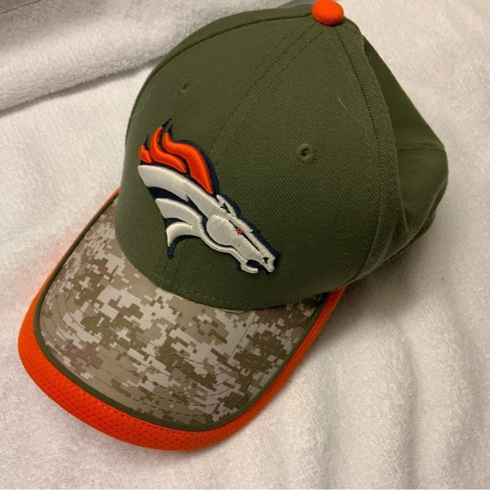 Denver Broncos Hat Cap Small medium Camo  Embroidered